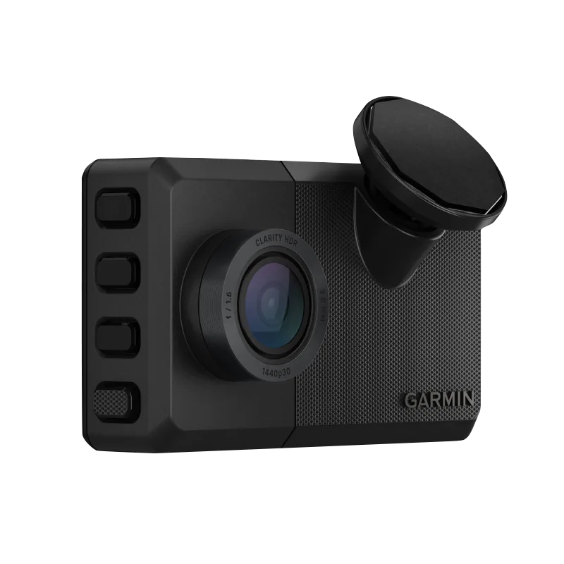 Garmin Dash Cam Live, 1440p LTE dash camera, black, certified refurbished