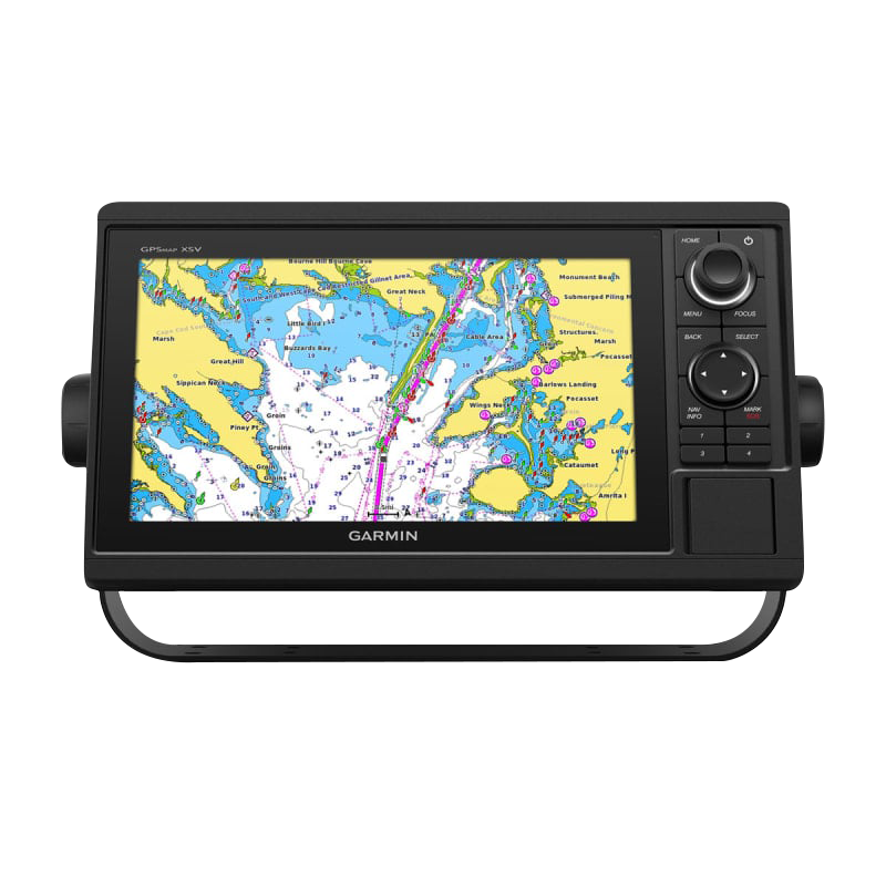 Garmin GPSMAP 1022 marine chartplotter with Worldwide Basemap (010-01740-00) and colorful map display