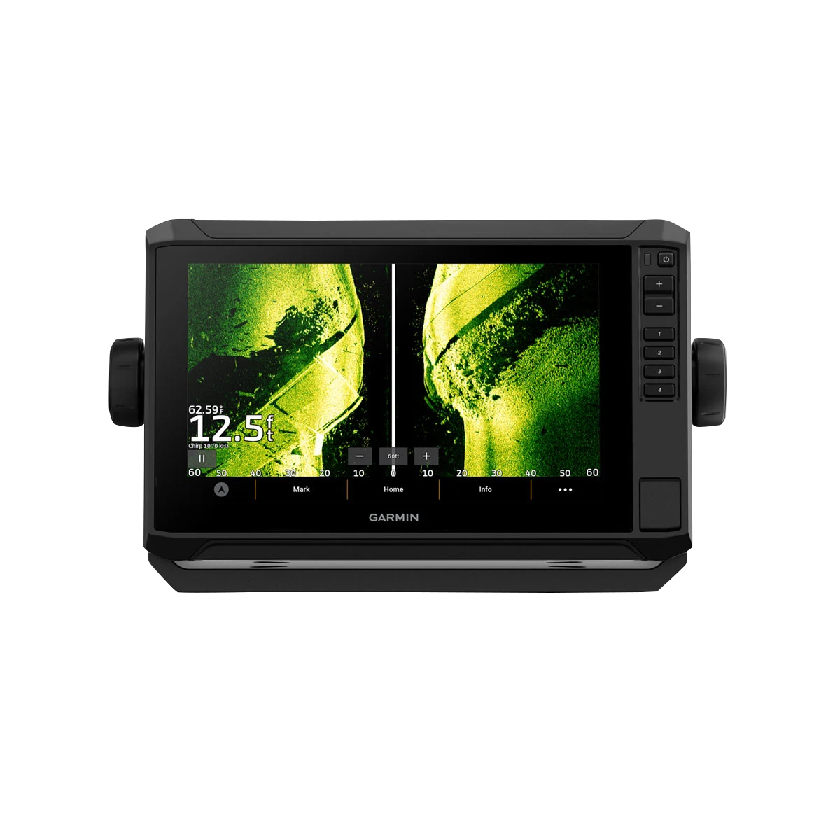 Garmin ECHOMAP UHD2 9-inch sv marine chartplotter with black rugged display