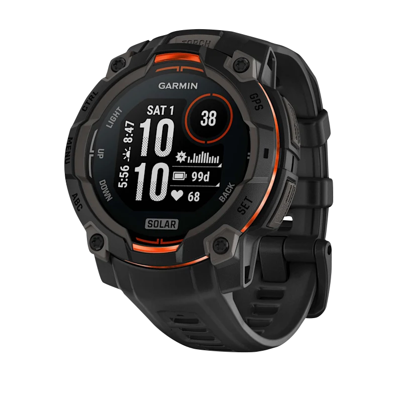 Garmin Instinct 3 Solar, (45mm) Black with Black Band (010-02934