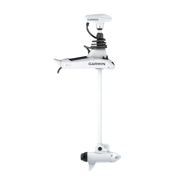 Garmin Force Kraken 48-inch white trolling motor with tall shaft and foot pedal