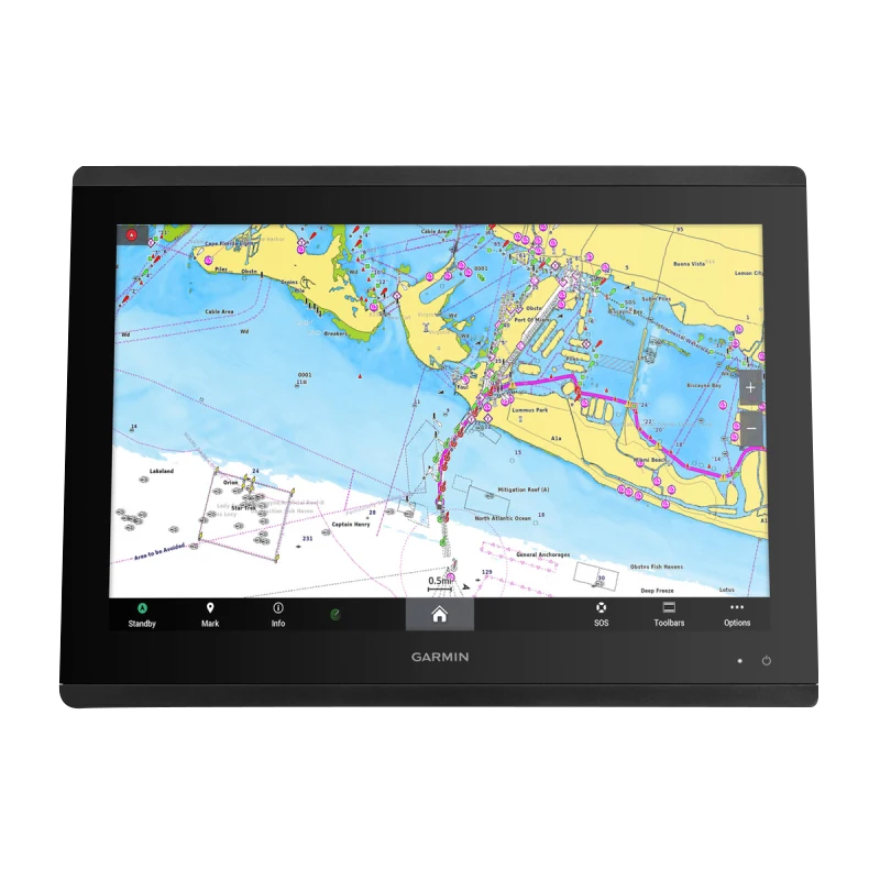 Garmin GPSMAP 8617 marine chartplotter with mapping display