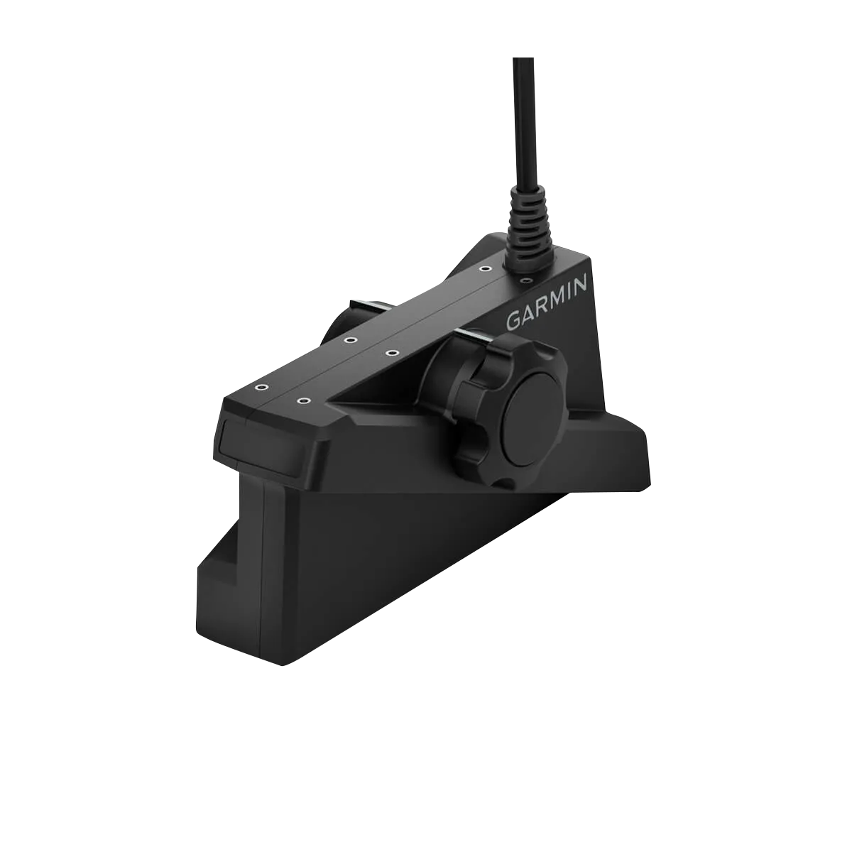 Garmin LiveScope XR LVS62 transducer with mounting bracket and adjustment knob, black