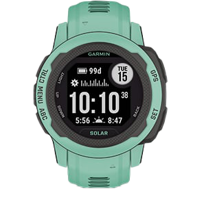 Garmin Instinct 2S Solar watch, Neo Tropic, refurbished
