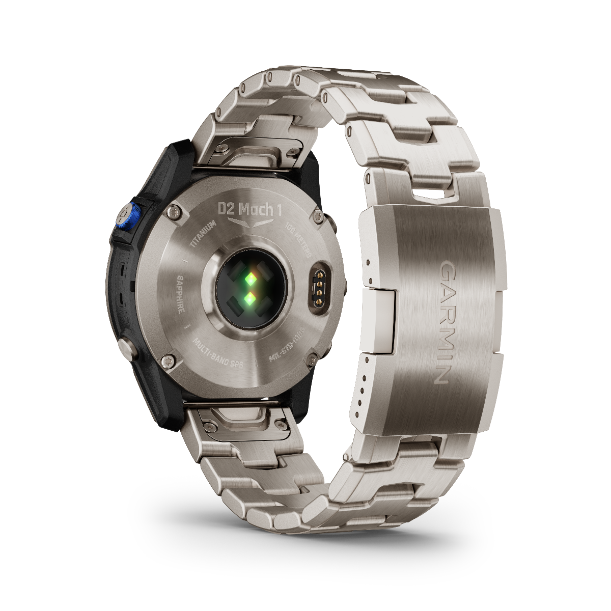 Garmin D2 Mach 1, Titanium Band, GPS Aviation Smartwatch for Pilots (010-02582-50) by Garmin