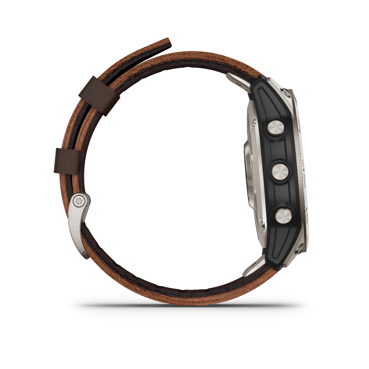 Garmin D2 Mach 1 GPS aviation smartwatch with Oxford brown leather band
