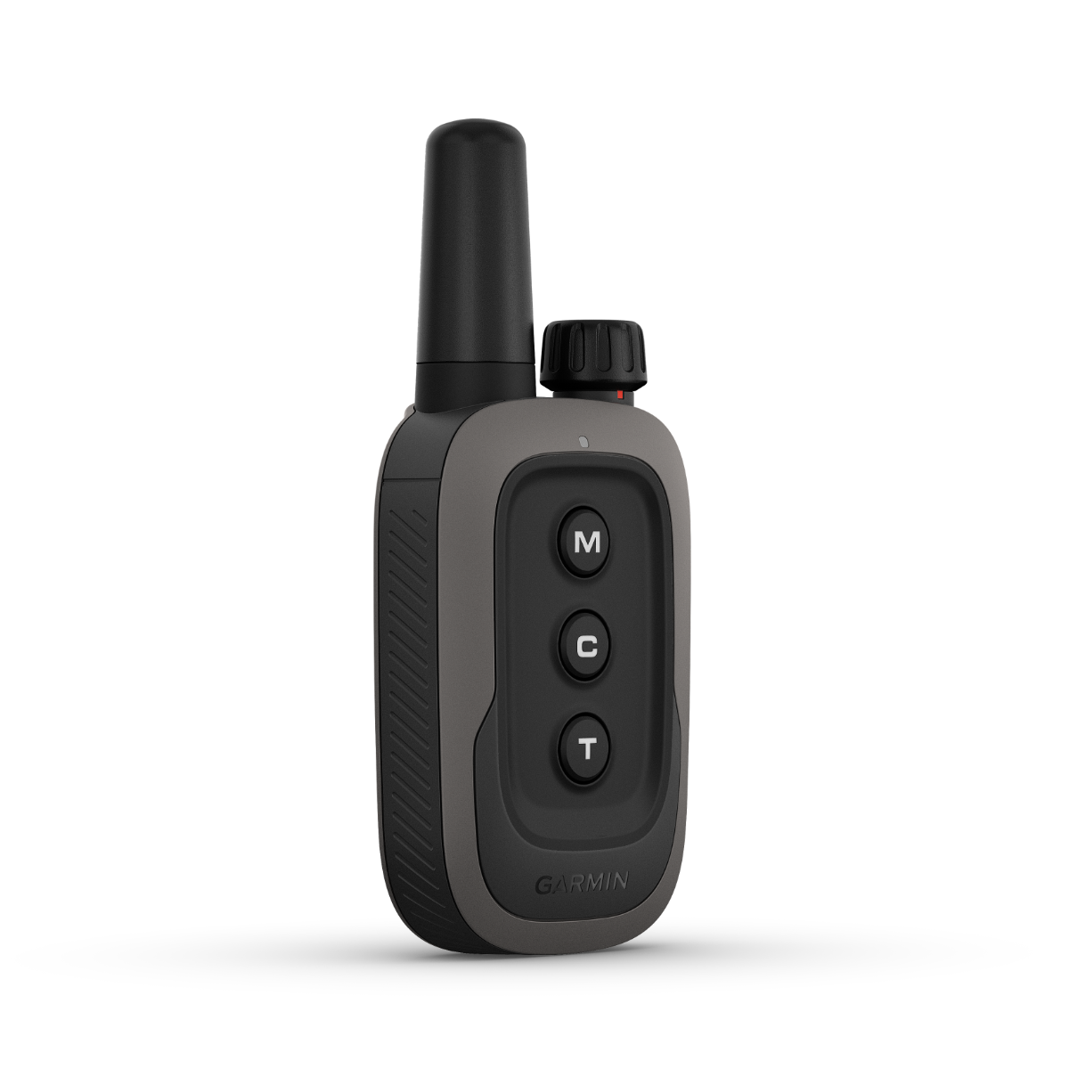 Garmin Delta SE handheld remote in gray with M, C and T buttons