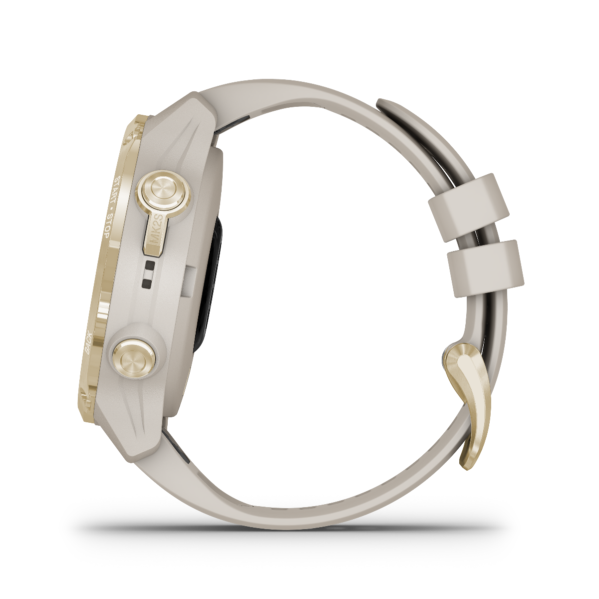 Garmin Descent Mk2S, Light Gold with Light Sand Silicone Band, Marine Smartwatch for Divers (010-02403-00) by Garmin