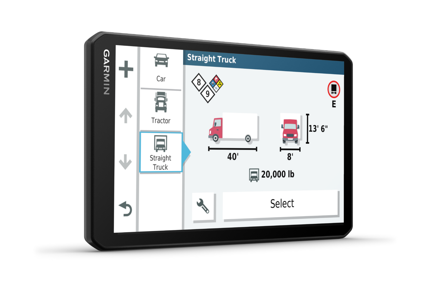 Garmin Dezl OTR700 trucking GPS navigator, certified refurbished with 7-inch display