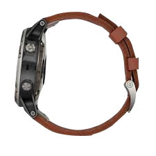Garmin D2 Delta Aviator GPS Smartwatch with brown leather band