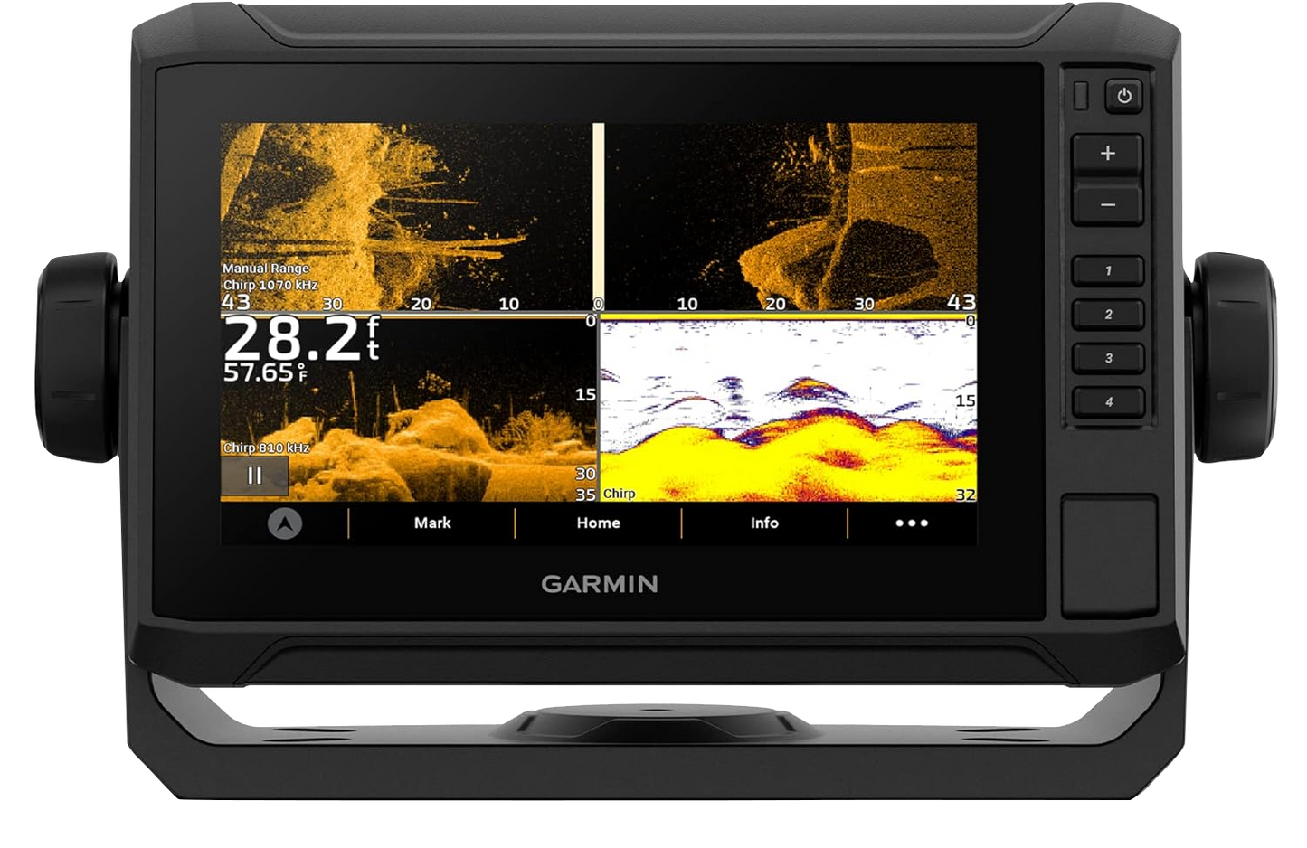 Garmin ECHOMAP UHD2 72sv marine chartplotter with 7-inch touchscreen, without transducer and Worldwide Basemap
