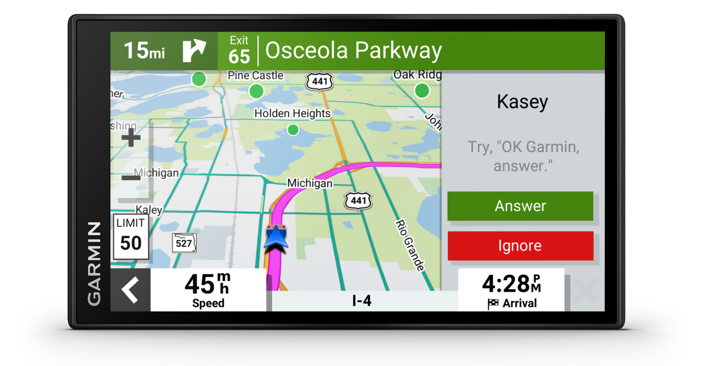 Garmin DriveSmart 66 GPS navigation system with 6-inch display and map view