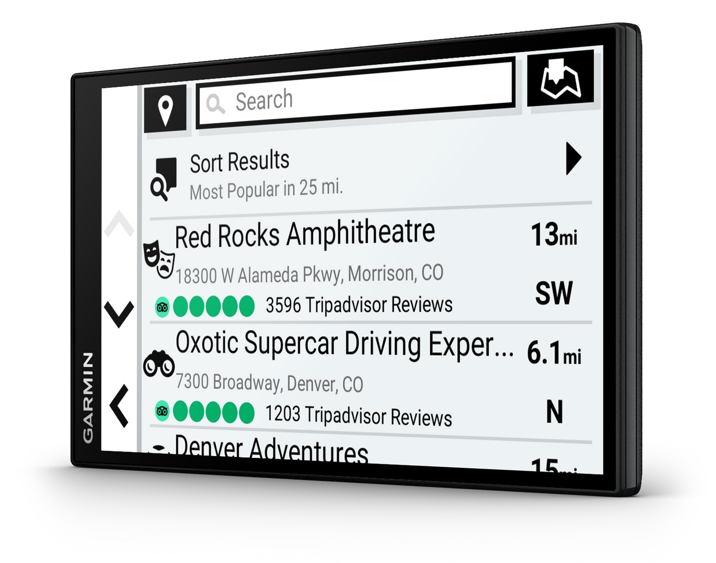 Garmin DriveSmart 76 7-inch GPS navigator for automobiles, black with Garmin branding
