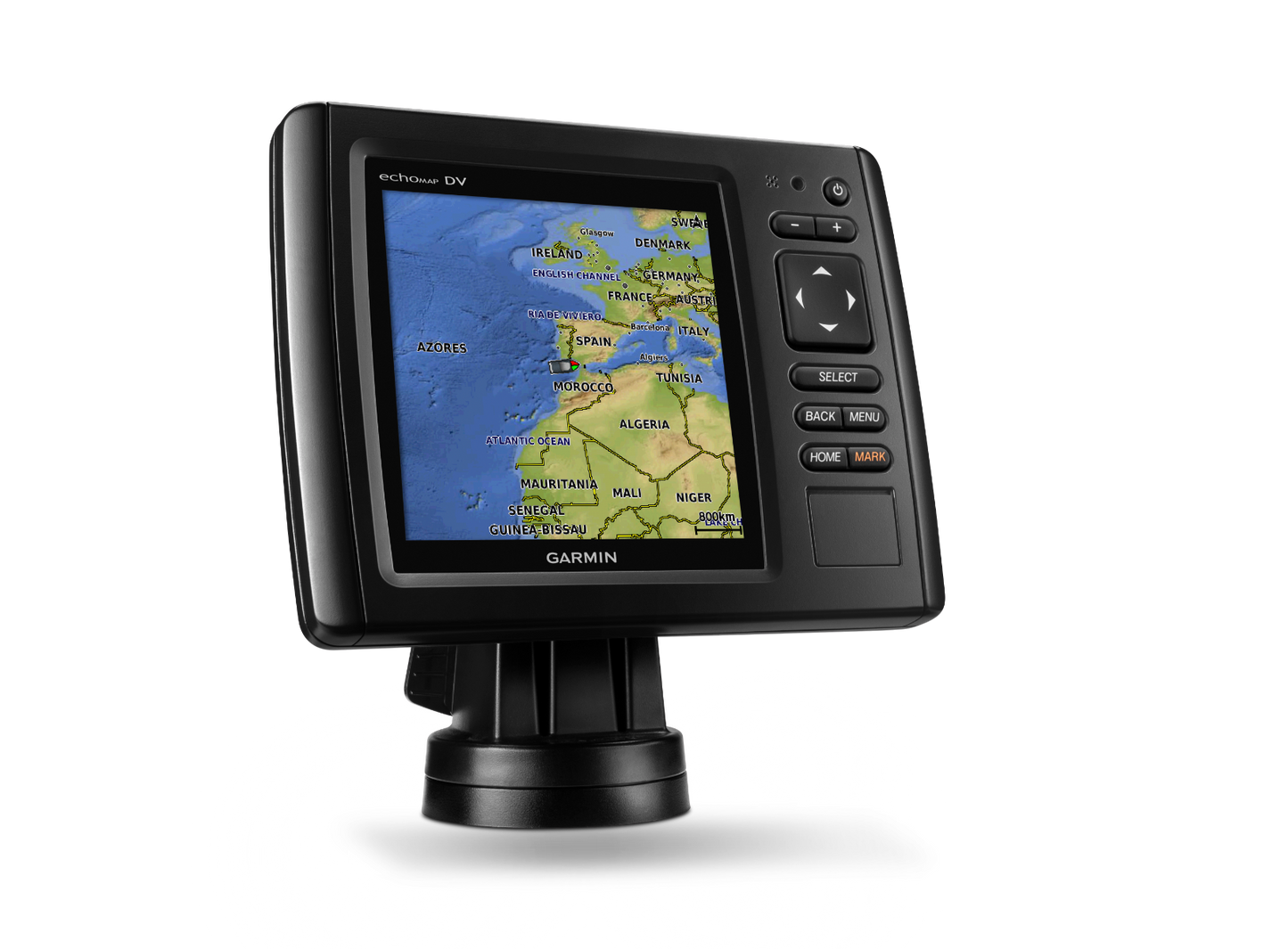 Garmin EchoMap CHIRP 52cv marine chartplotter with transducer