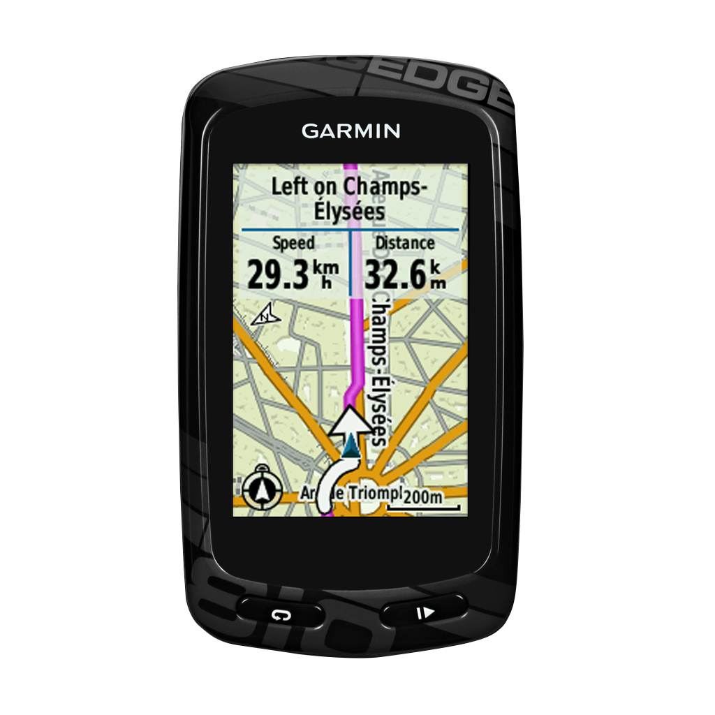 Garmin Edge 810 cycling computer, black GPS device with map display