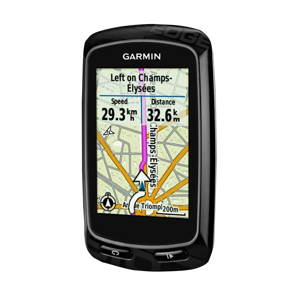 Garmin Edge 810 bike computer, black refurbished bundle with navigation map display