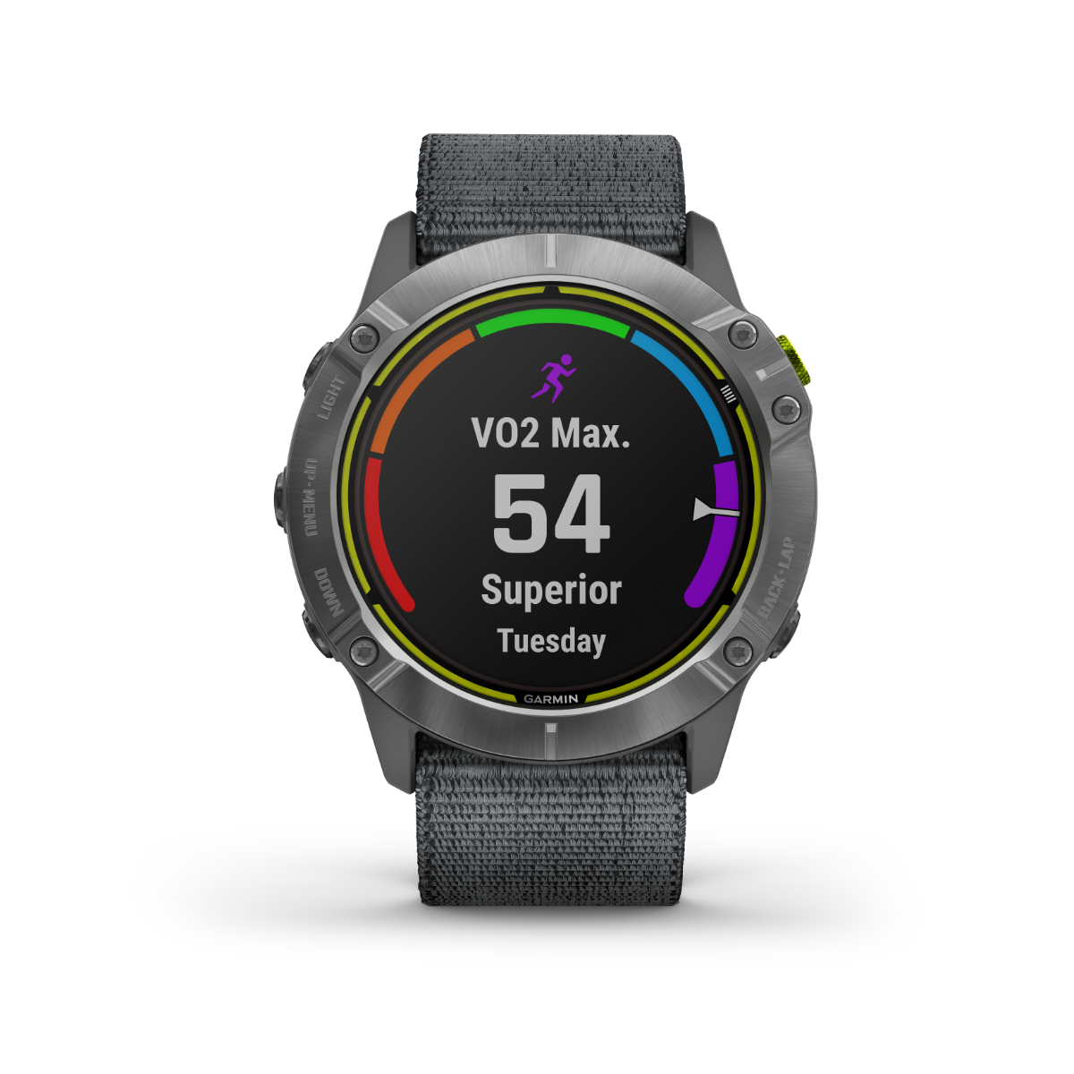 Garmin Enduro, Steel with Gray UltraFit Nylon Strap, Ultraperformance GPS Smartwatch (Garmin Certified Refurbished) by Garmin