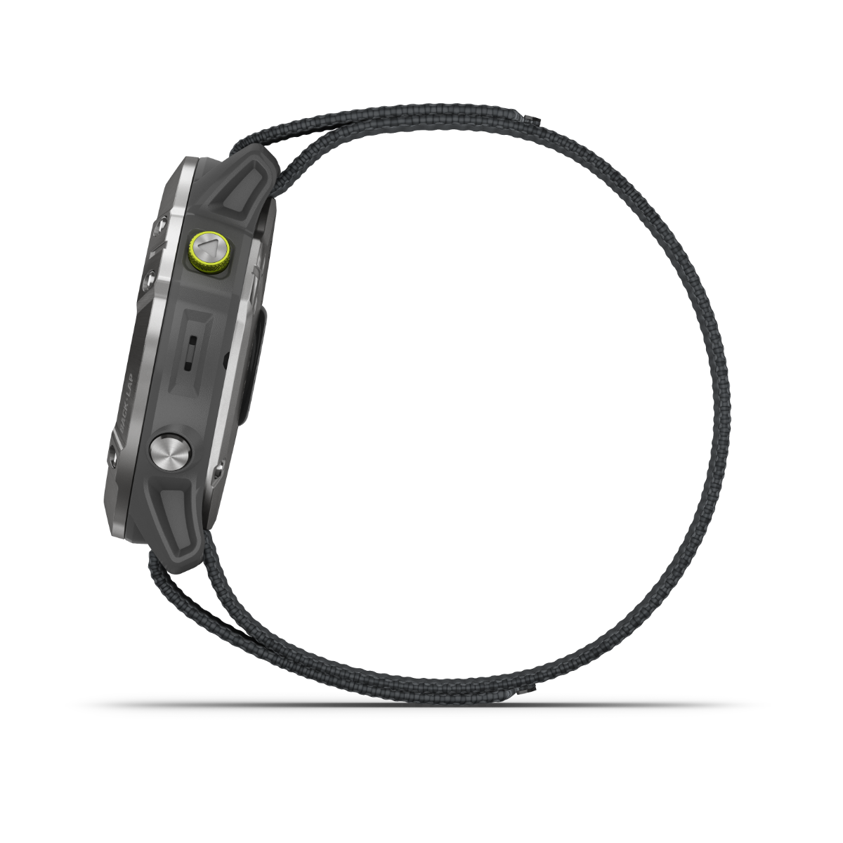 Garmin Enduro smartwatch, steel case with gray UltraFit Nylon strap, certified refurbished