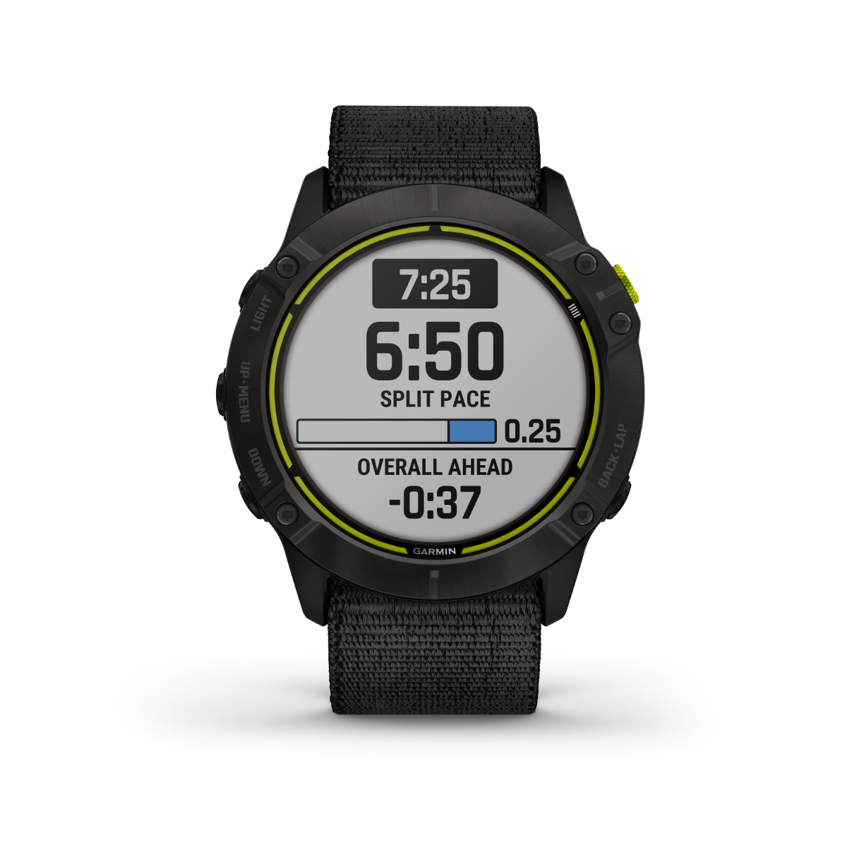 Garmin Enduro GPS smartwatch, carbon gray DLC titanium case with black UltraFit nylon strap