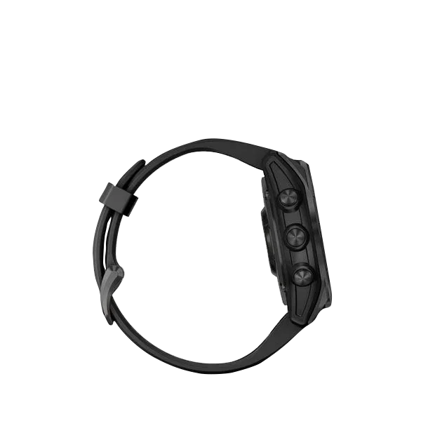 Garmin Fenix 7S Solar smartwatch, slate gray case with black band, Garmin Certified Refurbished
