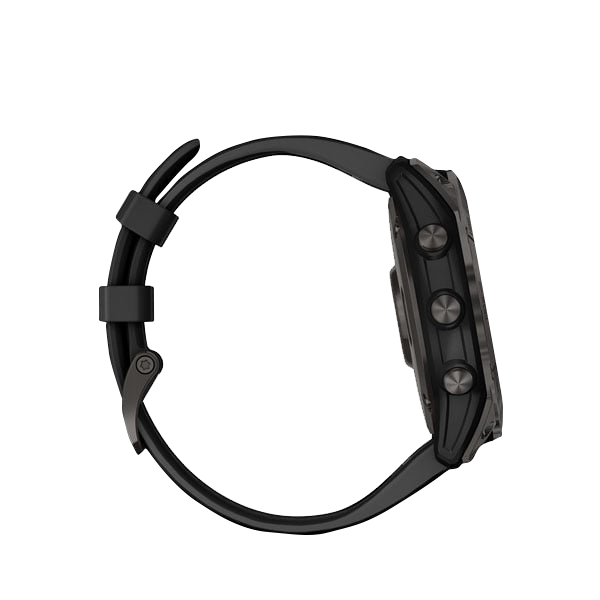 Garmin Fenix 7X Sapphire Solar, Carbon Gray Titanium with Black Band (Garmin Certified Refurbished) by Garmin