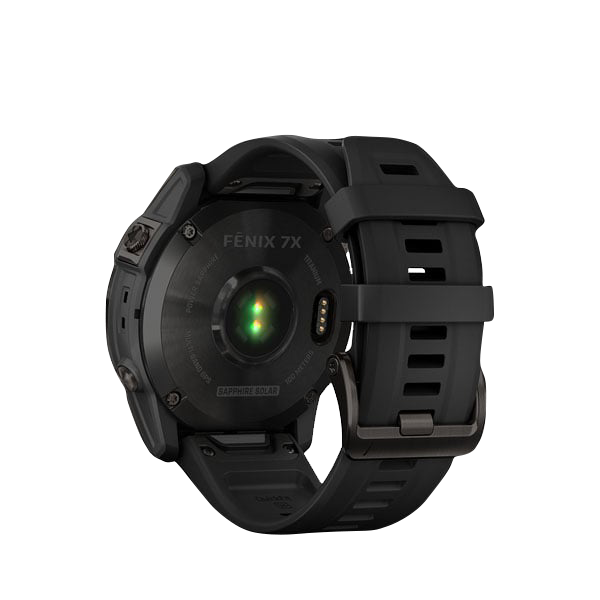 Garmin Fenix 7X Sapphire Solar, Carbon Gray Titanium with Black Band (Garmin Certified Refurbished) by Garmin