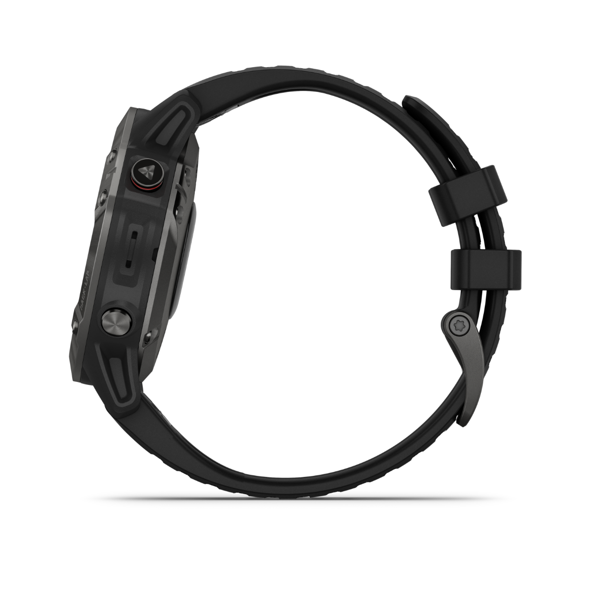 Garmin Fenix 6 Pro smartwatch with black band and rugged black case