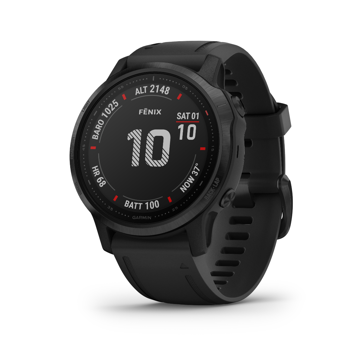 Garmin Fenix 6S Pro Black Bezel with Black Band GPS Smartwatch Garm GPS Nation