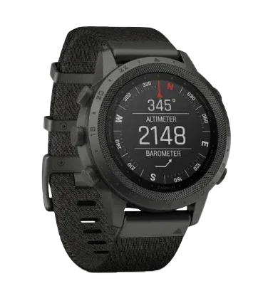 Garmin MARQ Commander men's luxury GPS smartwatch, certified refurbished, black fabric strap