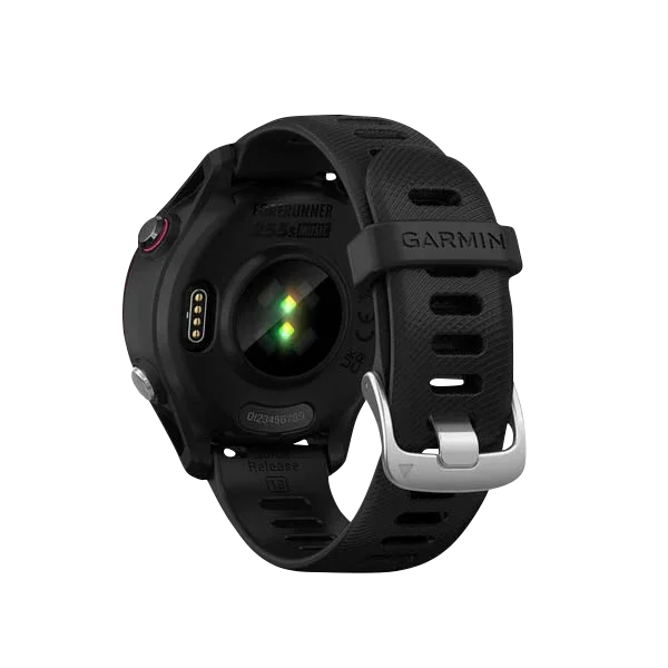 Garmin Forerunner 255S Music GPS running smartwatch, black/red, Garmin Certified Refurbished
