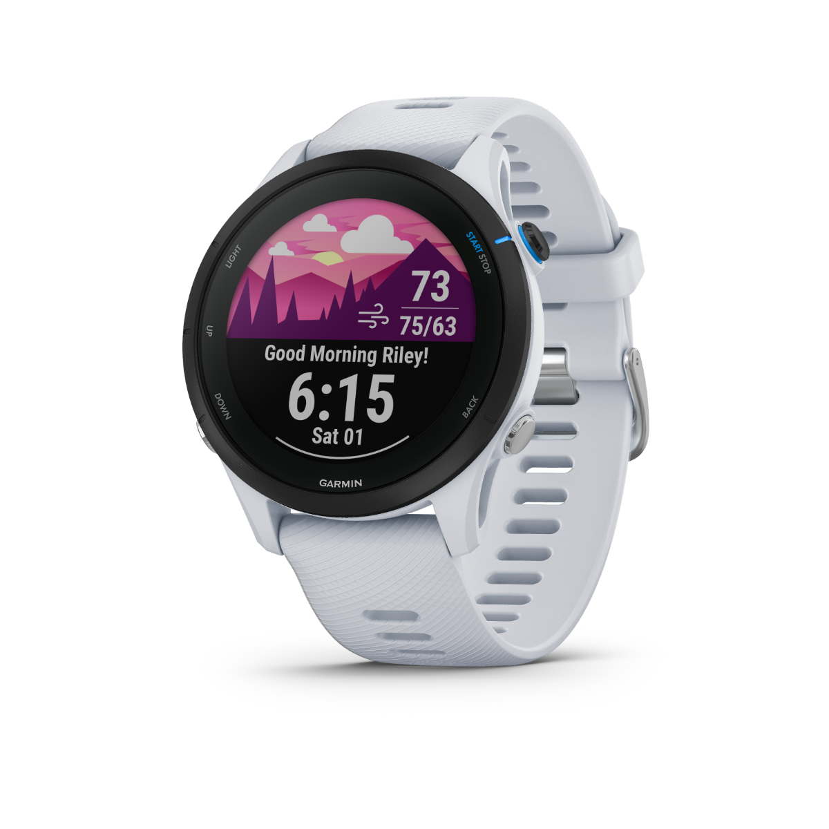 Garmin forerunner255 music 白 Garmin Forerunner 255 Music, Whitestone, Premium Fitness GPS