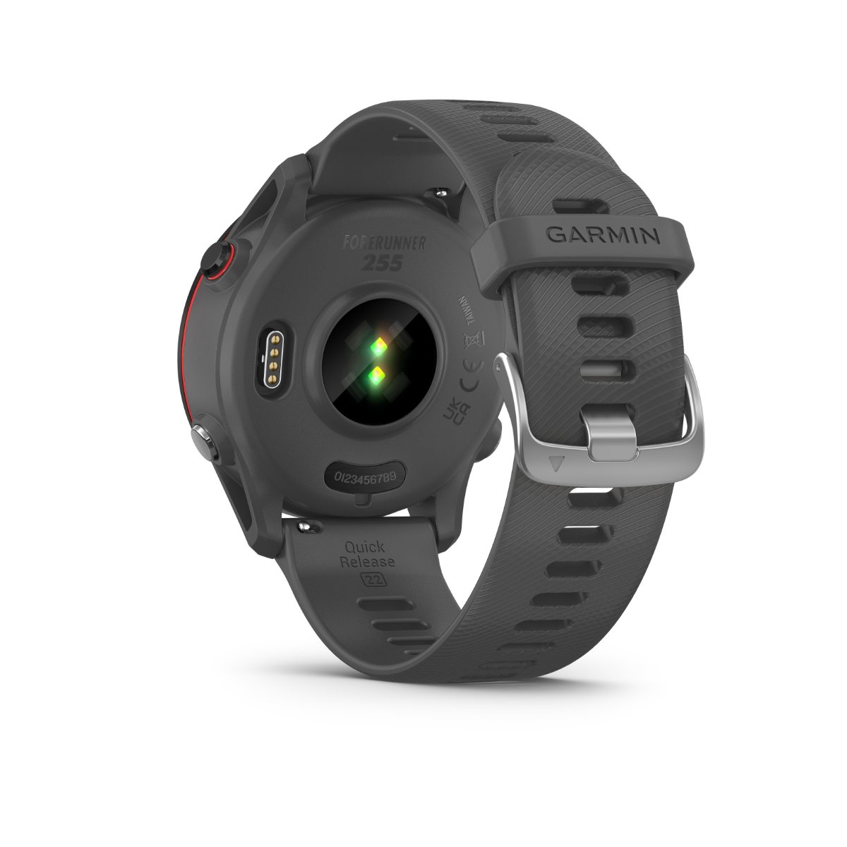 Garmin Forerunner 255 slate gray GPS smartwatch for runners, certified refurbished