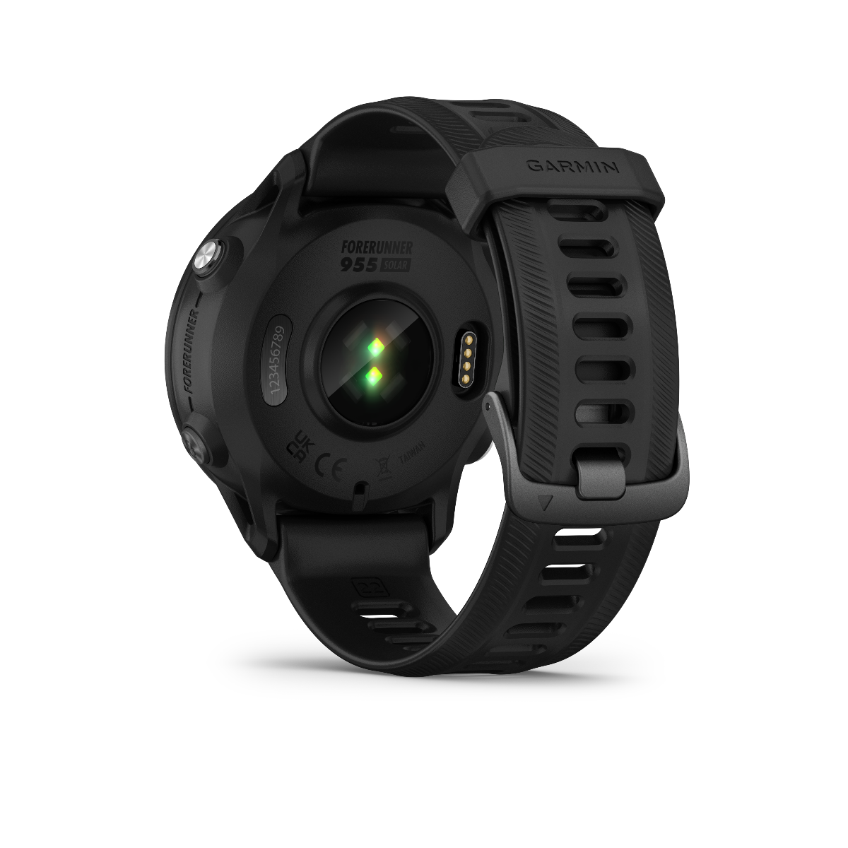 Garmin Forerunner 955 Solar smartwatch, black with silicone strap