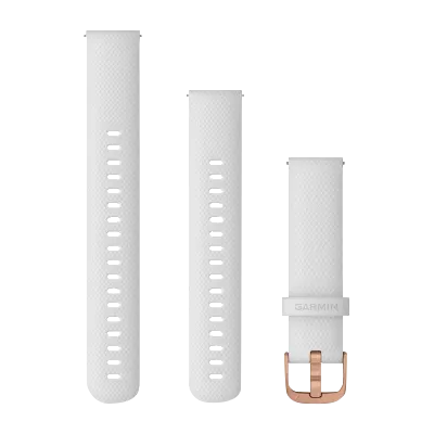 Garmin Quick Release Bands, 18 mm Mist Gray with silver hardware, three-piece set