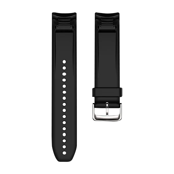 Garmin QuickFit 22 watch bands for Approach S60, black silicone, two-piece set