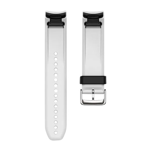 Garmin QuickFit 22 white silicone watch bands for Approach S60, two-piece set