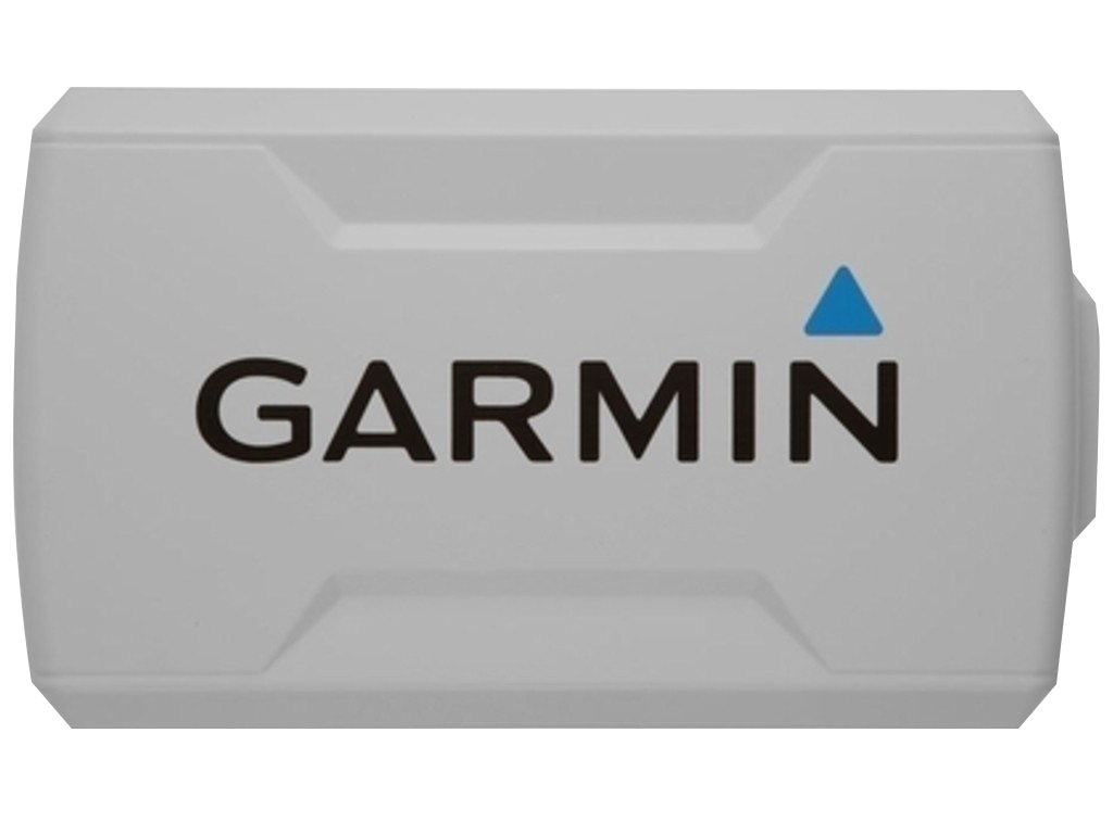 Garmin protective cover for STRIKER 7, gray plastic shell with Garmin logo