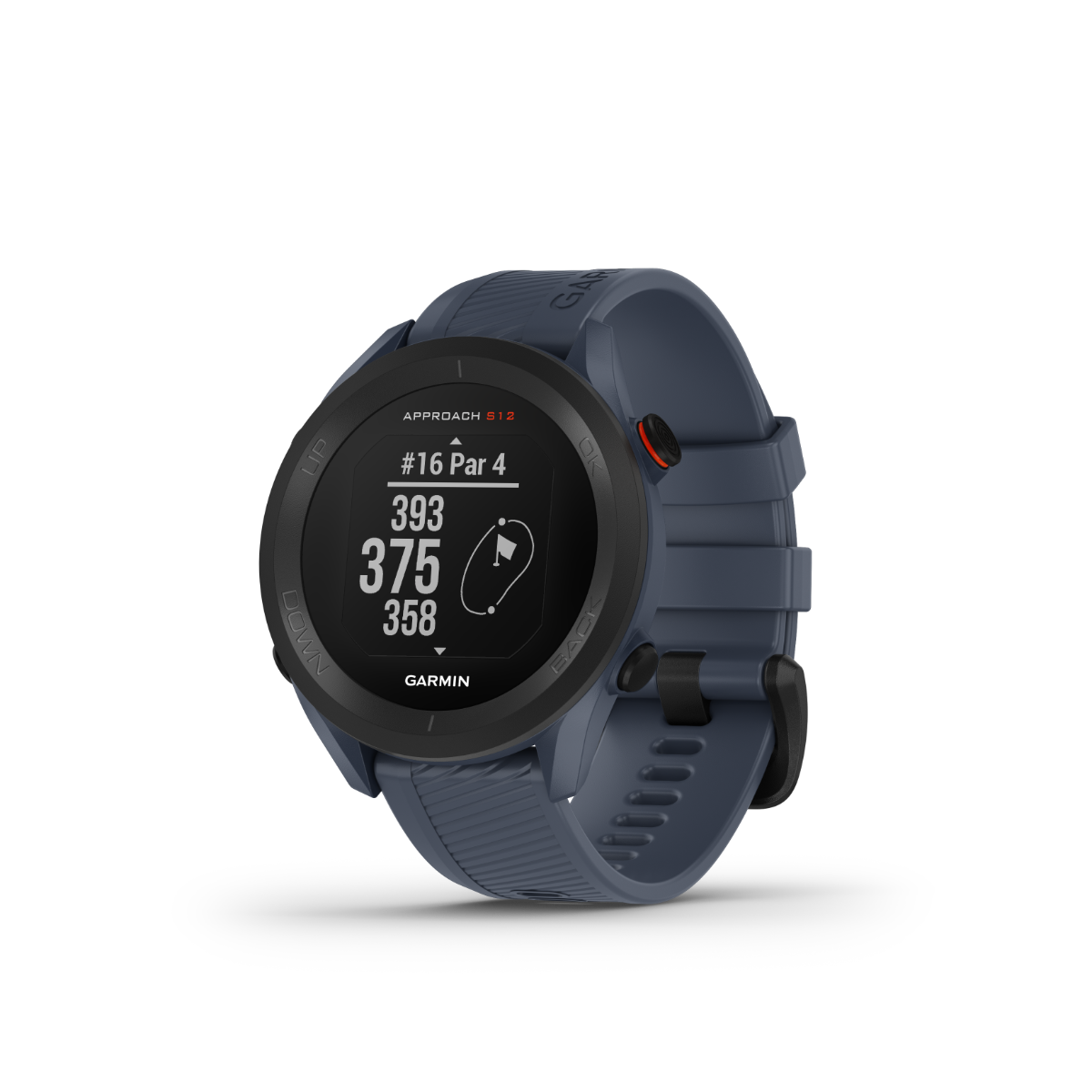 Garmin Approach S12, Granite Blue, Golf GPS Smartwatch & Rangefinder (010-02472-01) by Garmin