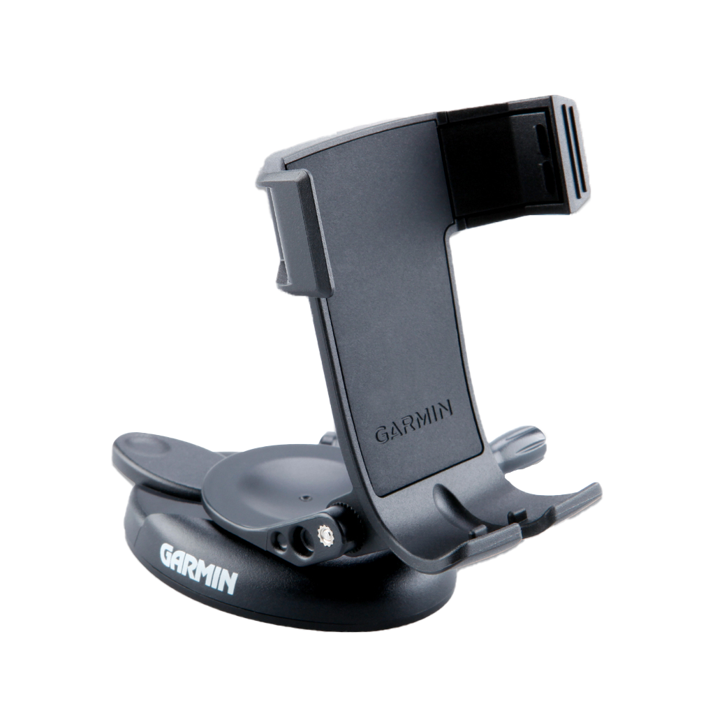 Garmin Auto Mount for GPSMAP 010-11441-01; gray cradle on suction base.