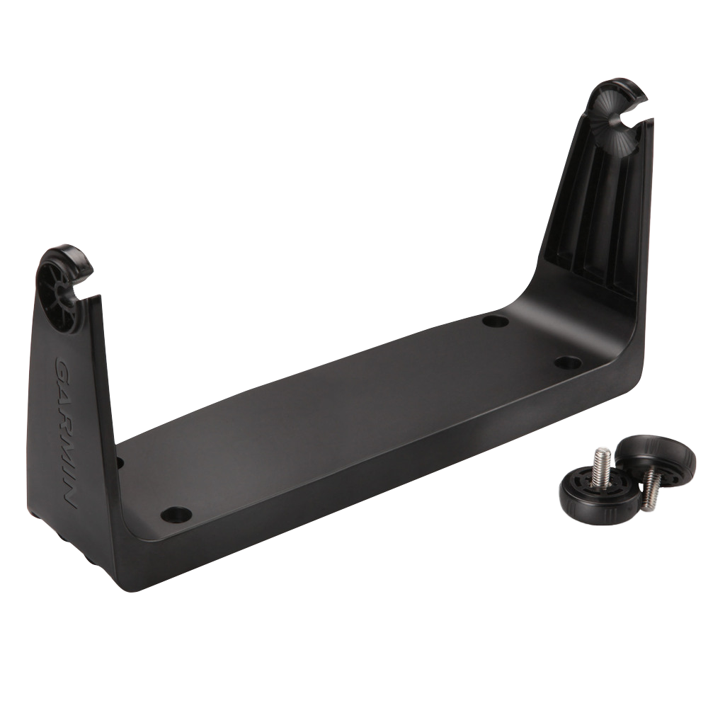 Garmin bail mount with knobs for GPSMAP 7x08, black plastic mounting accessory