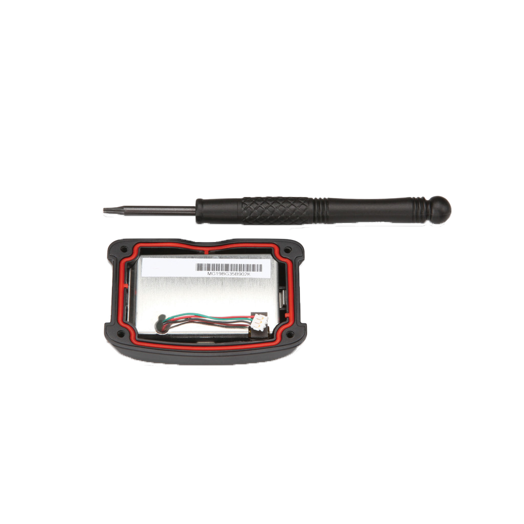 Garmin BarkLimiter Deluxe battery and housing (010-11867-10), black enclosure with red seal