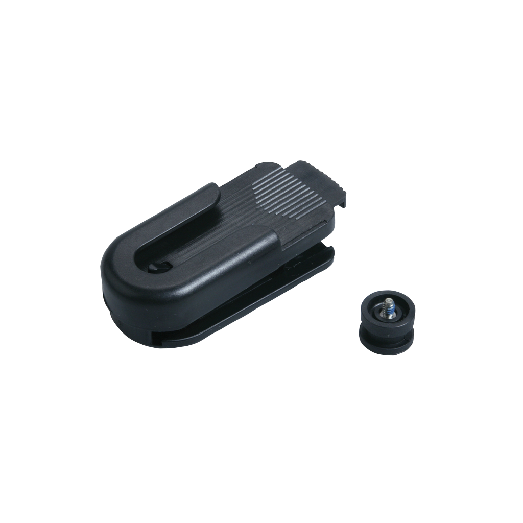 Garmin belt clip 010-10380-00; black plastic two-piece GPS mount accessory