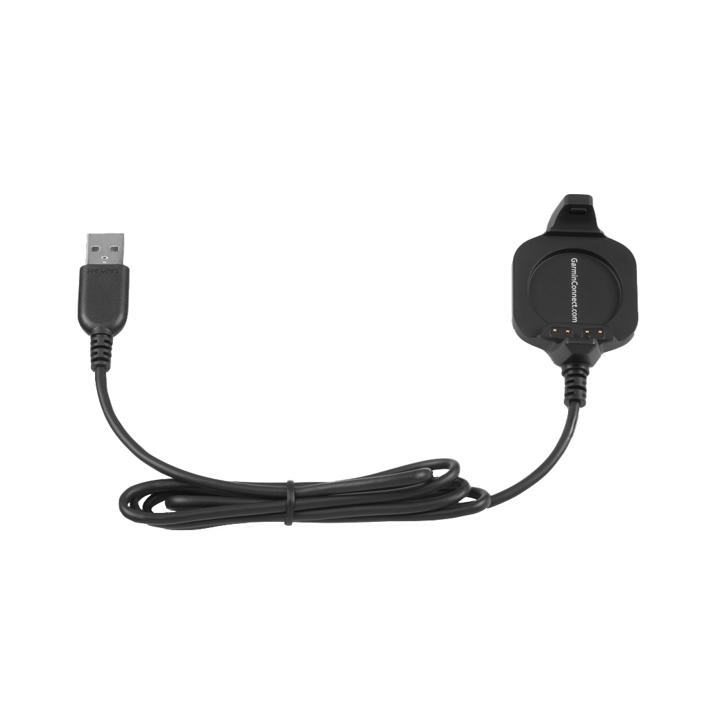 Garmin black charging cradle and USB-A cable for Forerunner 920XT (010-11029-11)