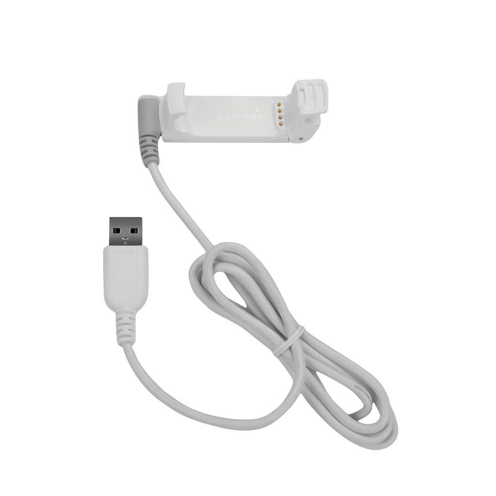 Garmin charging cradle for Forerunner 220 with white USB cable (2-piece set)