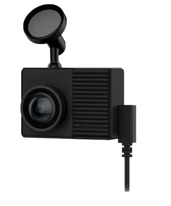 Garmin Dash Cam 66W, refurbished compact vehicle GPS dash camera with mount