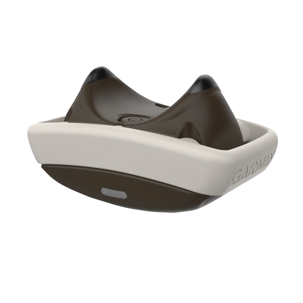Garmin Delta Smart Dog Training System handheld remote in cream and brown