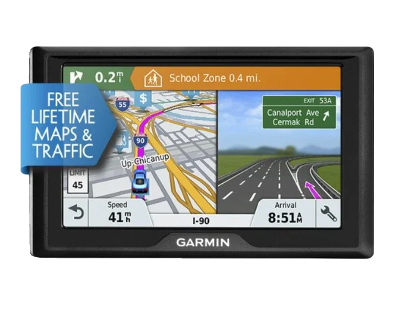 Garmin Drive 51 LMT-S 5-inch GPS navigator for automobiles, refurbished, with free lifetime maps & traffic