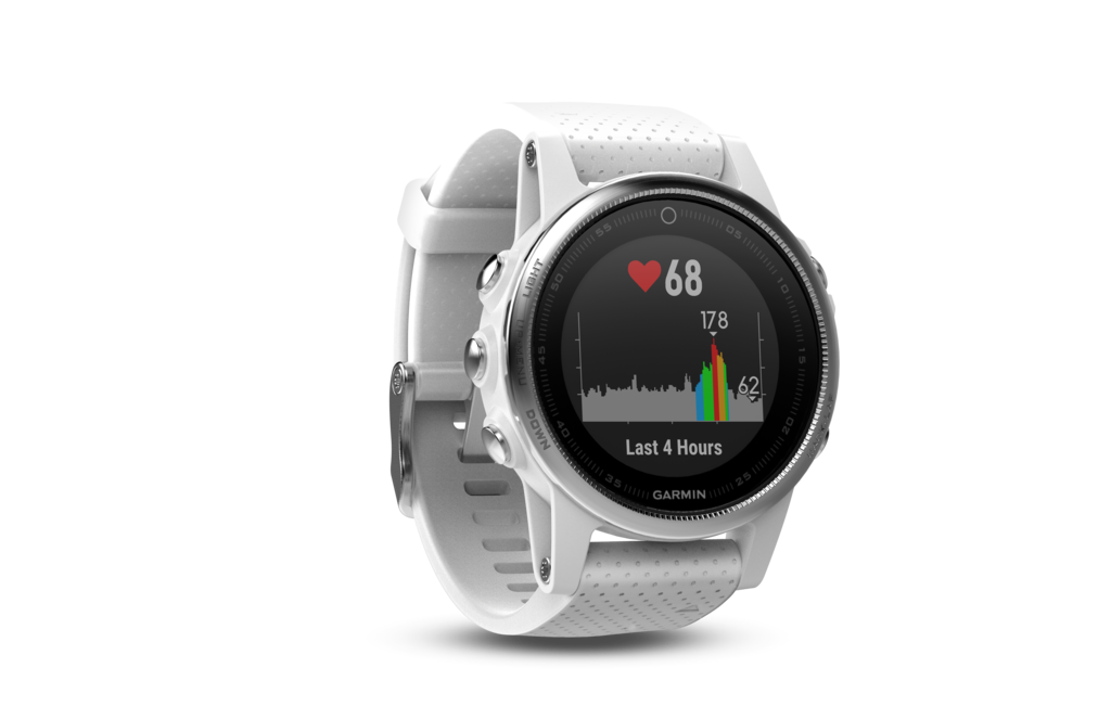 Garmin Fenix 5S White w/ Carrara White Band (010-01685-00) – GPS