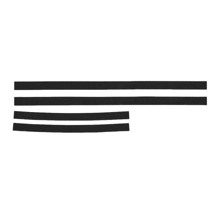 Garmin flush mount kit components in black plastic for GPSMAP marine electronics