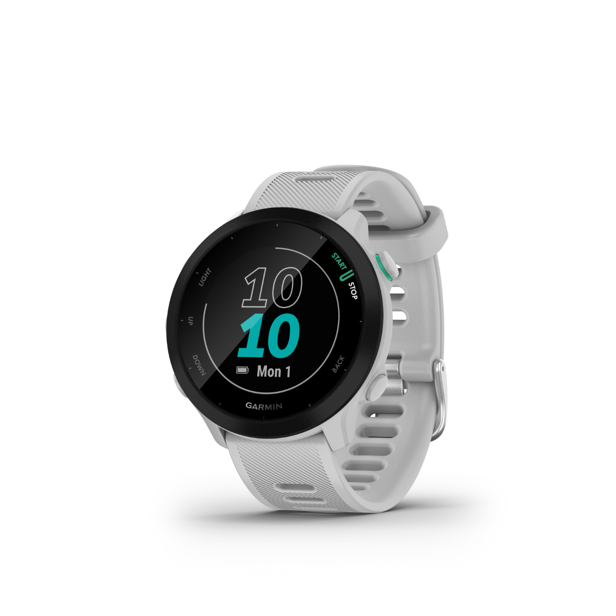 Garmin Forerunner 55 GPS smartwatch, white, certified refurbished